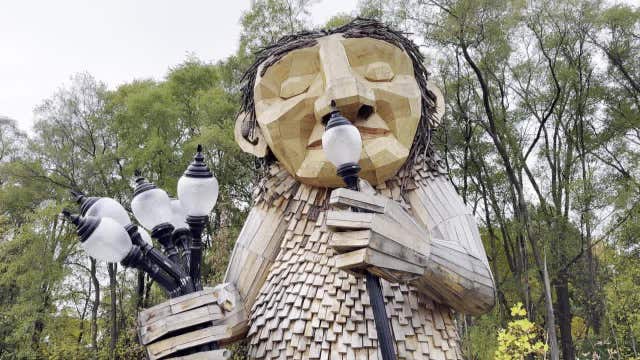 Mount Pleasant troll sculpture, Dambo creation coming to village