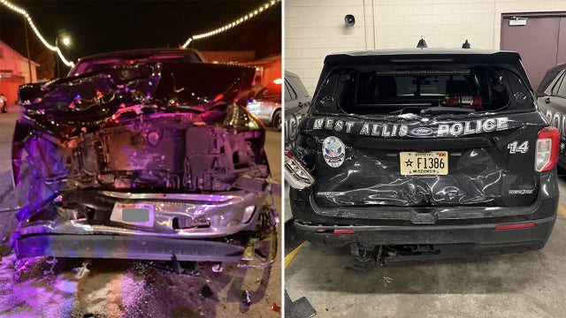 West Allis police squad crash leads to arrest for 3rd OWI offense