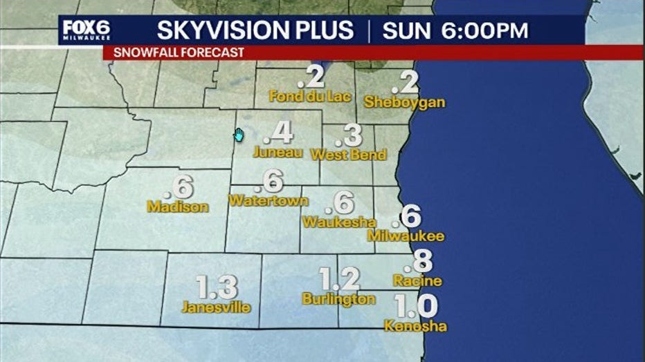 Weekend snow for wisconsin.