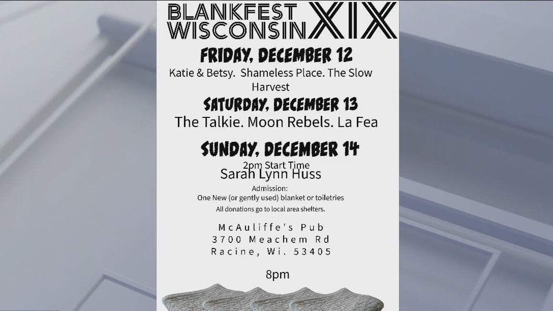 Blank-Fest Wisconsin XIX in Racine to benefit homeless community