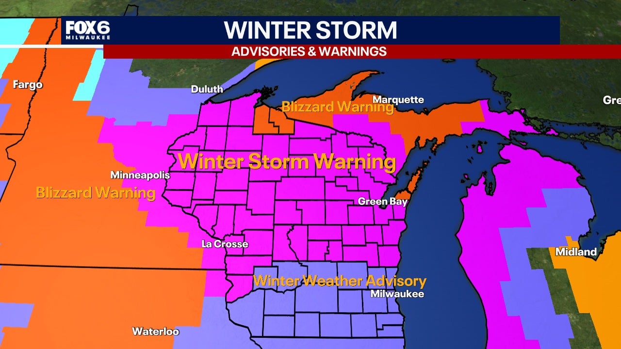 Wisconsin winter weather: Hazardous travel Monday due to snow, high winds