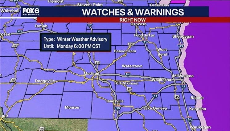 Wisconsin winter weather: Hazardous travel Monday due to snow, high winds