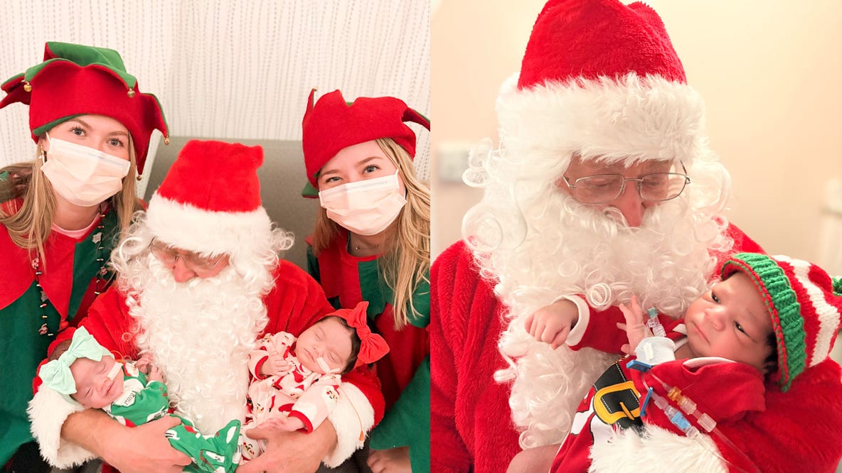 Santa visits babies in Milwaukee's Aurora Sinai NICU