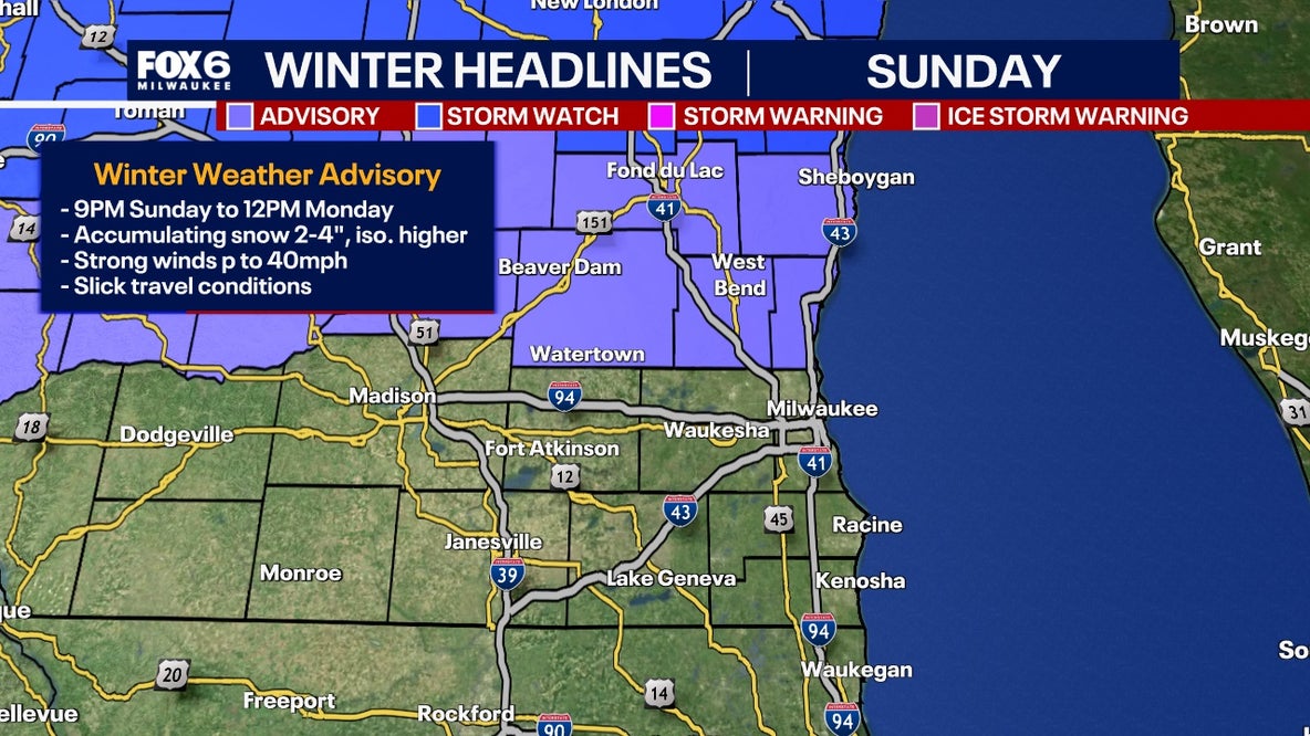 Wisconsin winter weather: Snow returns Sunday night into Monday