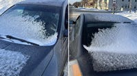 Palmyra police pull over driver; windows were covered in snow, ice