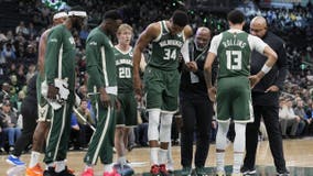 Bucks rally past Pistons after Giannis exits early with calf injury