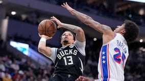 Bucks lose to 76ers with Antetokounmpo, Embiid out