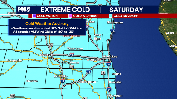Cold weather advisory for southeast Wisconsin; here's what to know