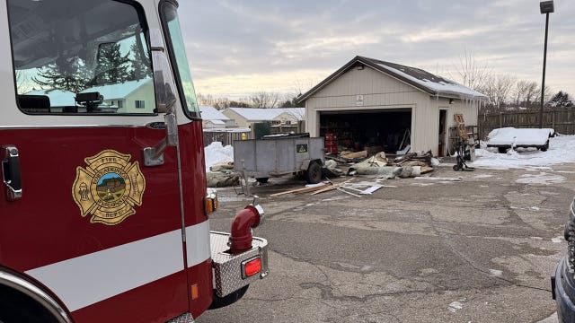 Fort Atkinson garage fire; tools, equipment salvaged from workshop