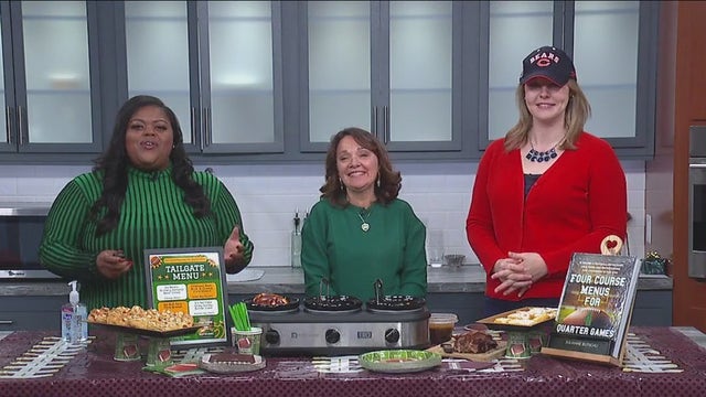 NFL-themed dishes and menu items by Chef Julianne Butschli