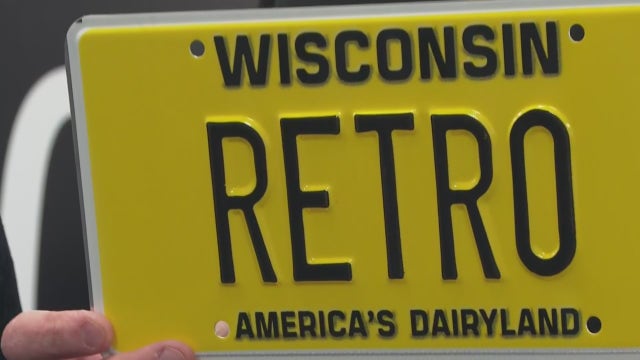 Wisconsin unveils new license plates; Retro yellow and Blackout