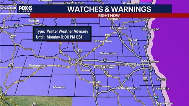 Wisconsin winter weather: Hazardous travel Monday due to snow, high winds