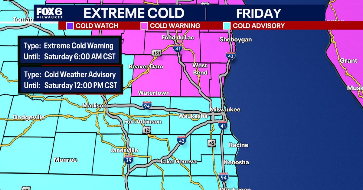 Wisconsin extreme cold warning, advisory Friday into Saturday