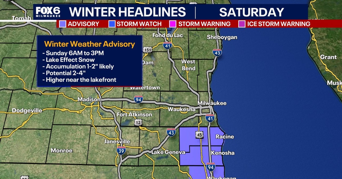 Wisconsin winter weather: Lake effect snow starts Saturday night