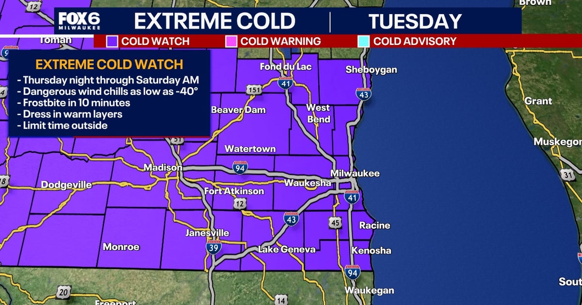 Wisconsin extreme cold watch; in effect Thursday night to Saturday