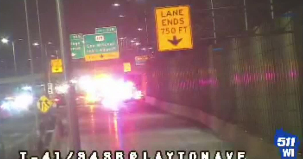 Milwaukee County I-94 closure due to semi-trailer fire; no injuries reported