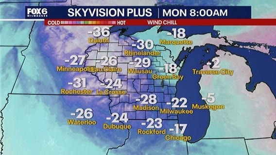 Wisconsin winter weather: Dangerous Arctic cold, wind chills well below zero