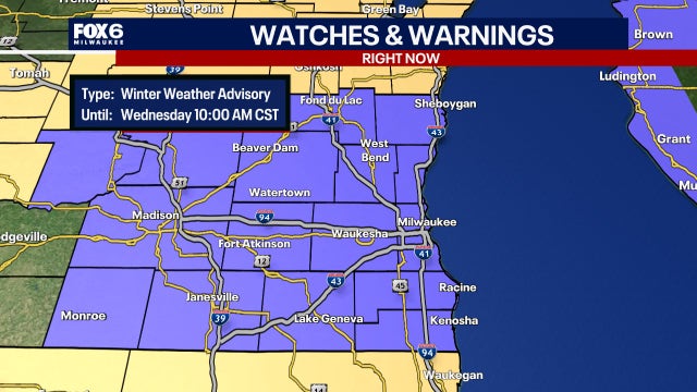 Winter weather advisory in effect for southeast Wisconsin