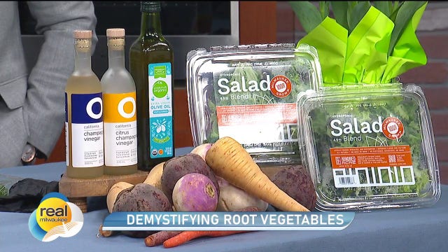 Demystifying root veggies; Simple winter salad & dressing recipe