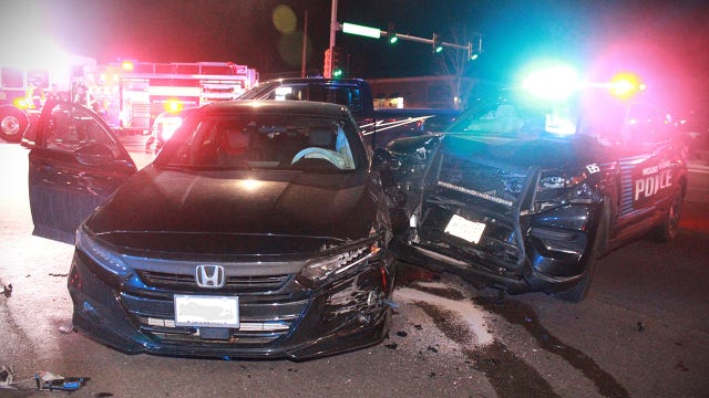 Mount Pleasant police involved in crash, 3 people injured