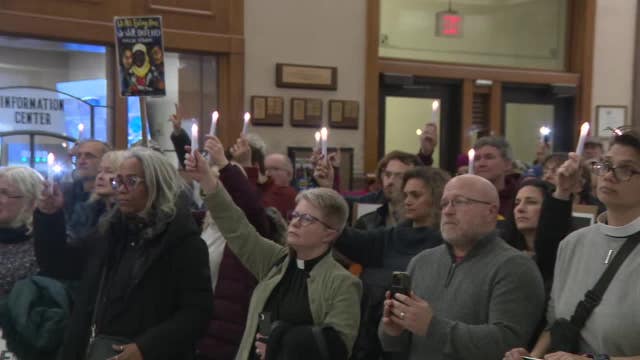 Milwaukee interfaith vigil honors Good, Pretti, impacted families