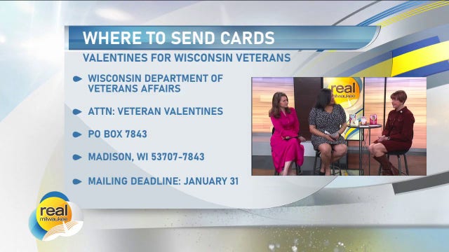 Valentines for Wisconsin Veterans; Mailing deadline January 31