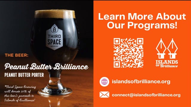 Third Space Brewing, Islands of Brilliance Pints with a Purpose fundraiser