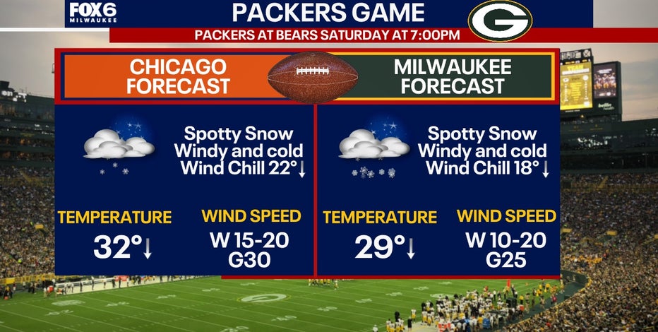 Packers, Bears Wild Card game at Soldier Field; snow outlook