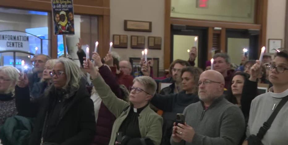 Milwaukee interfaith vigil honors Good, Pretti, impacted families