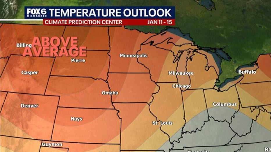 Mild temperatures for Wisconsin