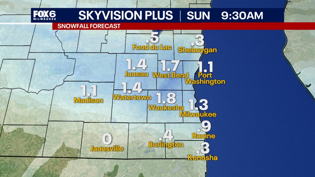 Wisconsin winter weather: Light snow Saturday, colder weekend