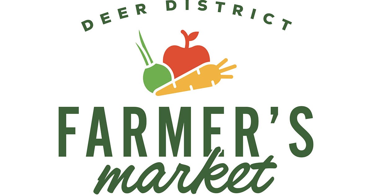 Deer District Farmers Market; Sundays in summer, fall 2026