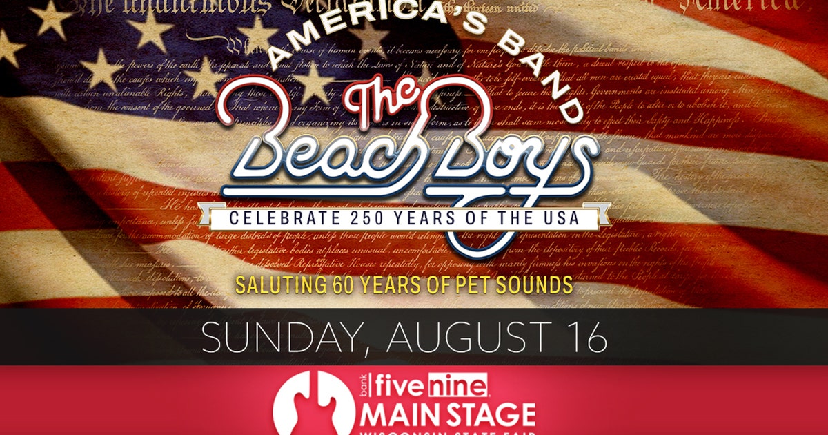 Wisconsin State Fair; The Beach Boys take Main Stage on Aug. 16