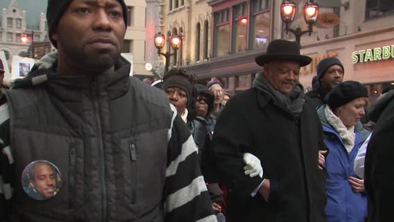Jesse Jackson remembered by Dontre Hamilton's family in fight for justice