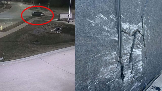 Driver crashes into Waukesha city hall sign; arrested for OWI