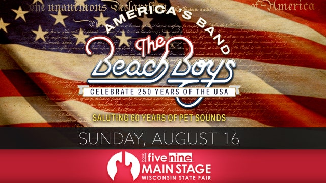 Wisconsin State Fair; The Beach Boys take Main Stage on Aug. 16