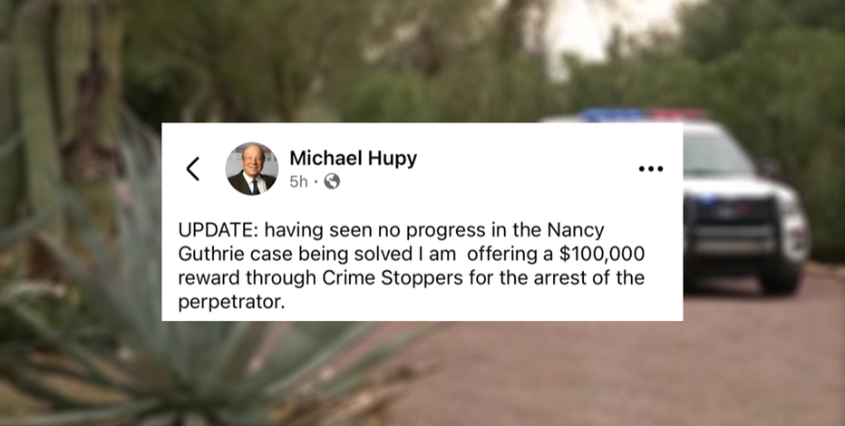 Nancy Guthrie case; Milwaukee attorney offers $100K reward