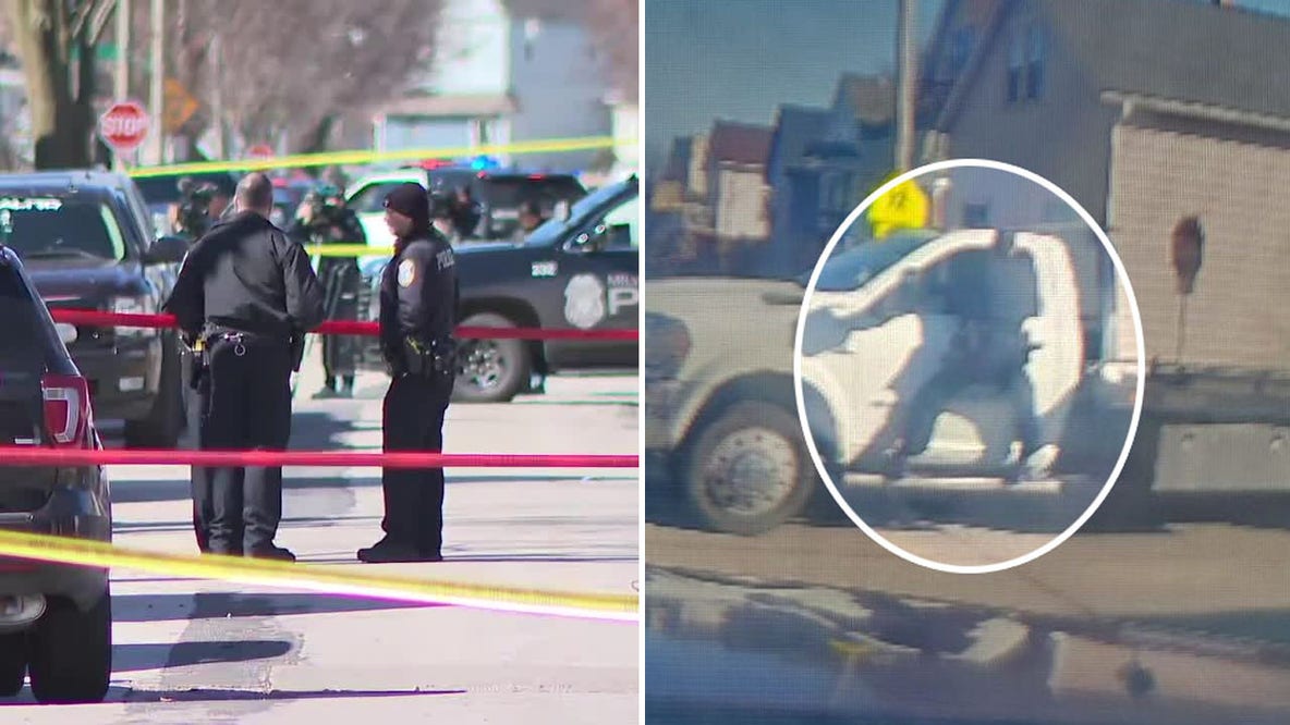 Milwaukee police officer shoots, kills wanted suspect while holding onto truck during chase