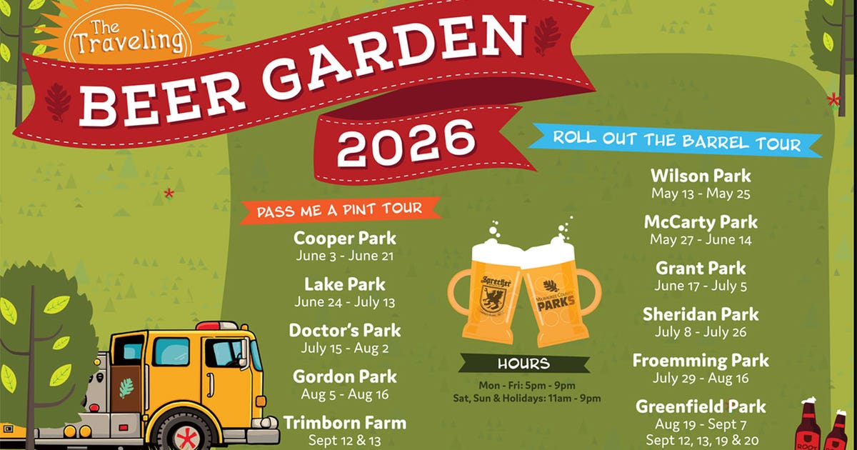 2026 Milwaukee County Traveling Beer Garden schedule released
