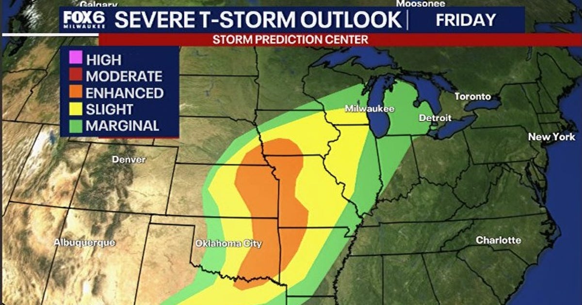 Wisconsin braces for severe storms Friday, early Saturday