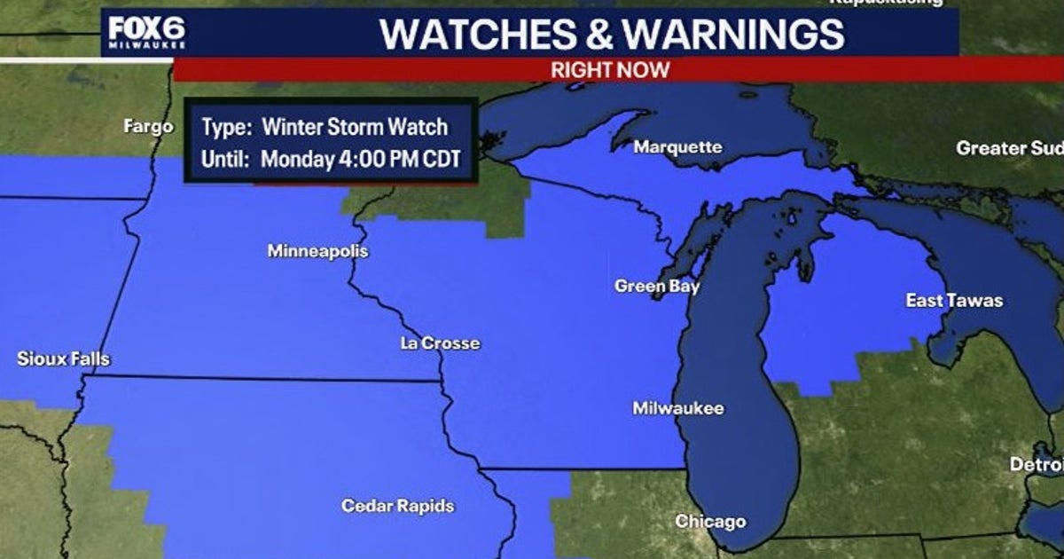 Southeast Wisconsin winter storm watch; snow, ice, dangerous wind gusts