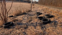 Dodge County illegal dumping; approximately 40 tires on Neda Road