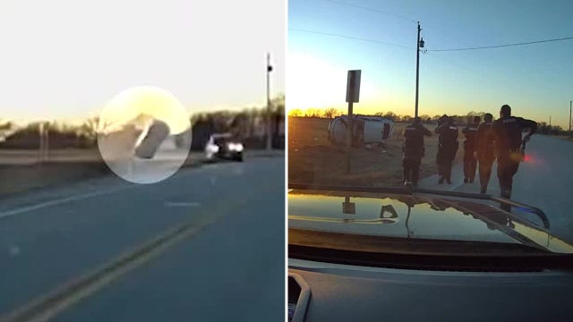 Video: Fond du Lac chase, suspect goes airborne after entering ditch