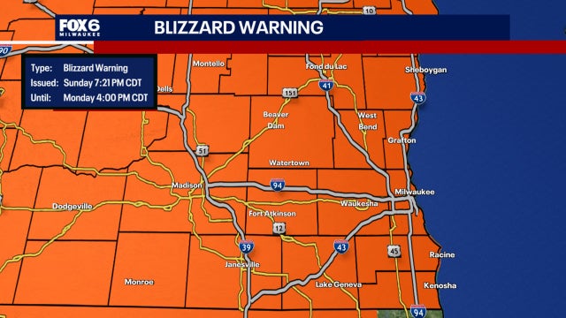 Southeast Wisconsin blizzard warning until Monday; what to know