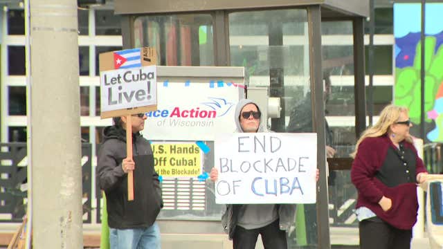 Milwaukee "Hands Off Cuba" rally demands end to U.S. tariffs