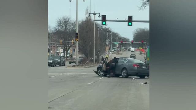 Milwaukee stolen car chaos; confrontation ends in crashes