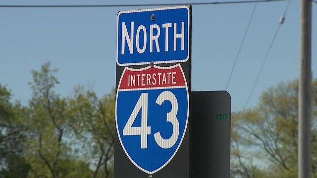 I-43 lane closures in Sheboygan County through fall 2026