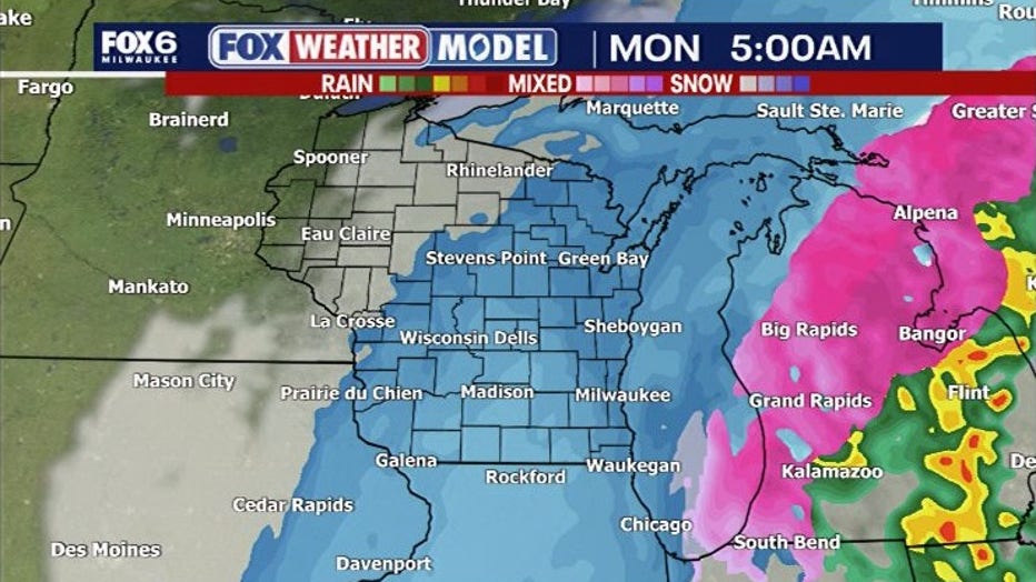 Snow Sunday Night and Monday