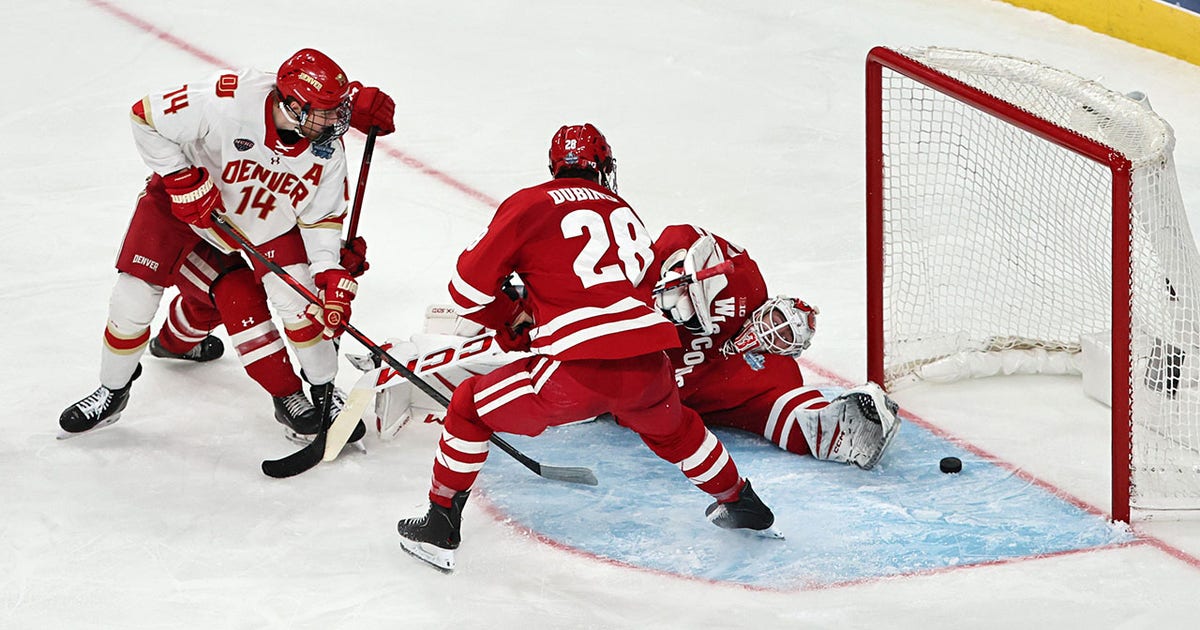 Wisconsin Badgers fall to Denver in NCAA men's hockey championship