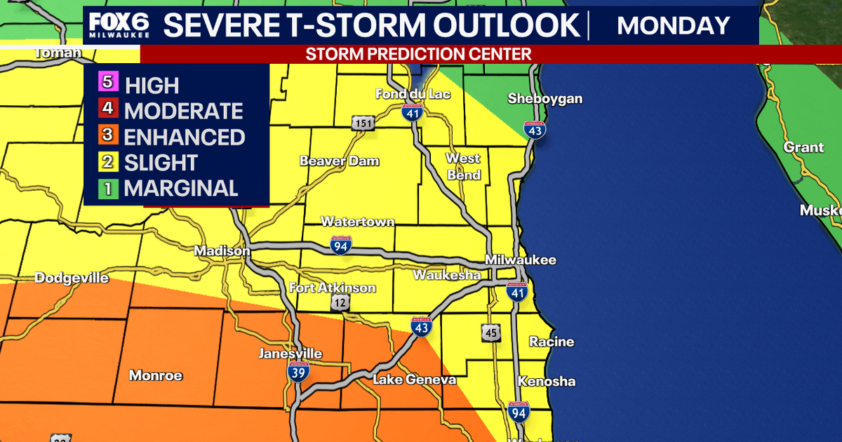 Southeast Wisconsin weather: Severe storms, heavy rain expected on Monday